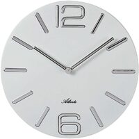 Orologio da parete Atlanta 4512/0, Quarzo, Bianco, Analogico, Moderno