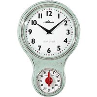 Orologio da parete Atlanta 6124/6, Quarzo, Bianco, Analogico, Classico