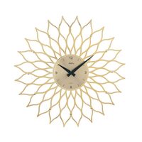 Orologio da parete AMS 9359, Quarzo, Oro, Analogico, Moderno