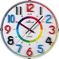 Orologio da parete Atlanta 4480/0, Quarzo, Bianco, Analogico, Moderno