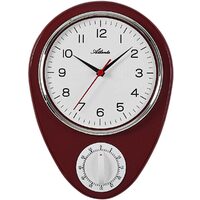Orologio da parete Atlanta 6114/1, Quarzo, Bianco, Analogico, Classico