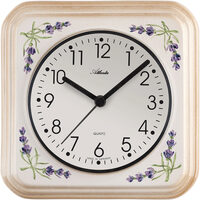 Orologio da parete Atlanta 6015, Quarzo, Bianco, Analogico, Moderno
