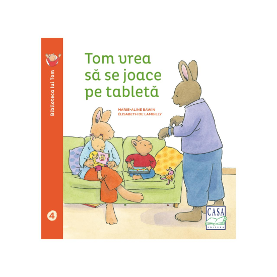 Tom vrea să se joace pe tabletă
