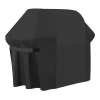Copertura protettiva per griglia da giardino, rettangolare, impermeabile, nera, 130x75x131 cm