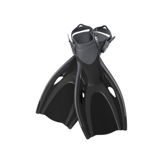 Patas de natación, aletas, silicona, negro, talla ajustable 37-41, 41x22 cm, Bestway