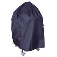 Garden grill protection cover, round, waterproof, black, 42x49 cm, Strend Pro