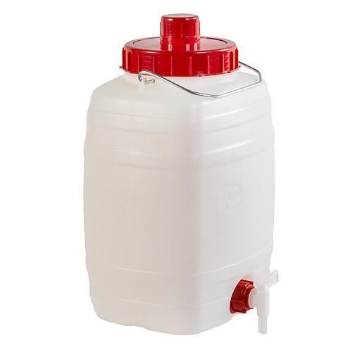 Fusto con rubinetto 10 litri, 24x20x37 cm