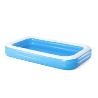 Aufblasbarer Pool für Kinder, rechteckig, blau, 305 x 183 x 46 cm, Bestway Family