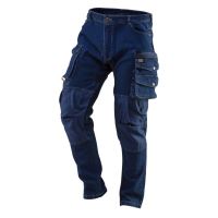Arbeitshose im Jeans-Stil, mit Knieverstärkungen, Denim-Modell, Größe M/50, NEO