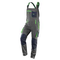 Pantaloni da lavoro con pettorina, tuta, modello Premium, cotone, taglia L/52, NEO