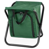 Sedia pieghevole, giardino, campeggio, pesca, con sacco termoisolante, verde, max 150 kg, 32x27x34 cm, Strend Pro