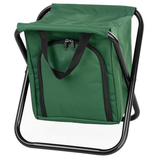 Sedia pieghevole, giardino, campeggio, pesca, con sacco termoisolante, verde, max 150 kg, 32x27x34 cm, Strend Pro