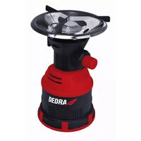 Fornello da campeggio portatile Dedra 1,2 kW un fuoco accensione piezoelettrica 135 mm