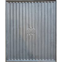 Piastra grill, ghisa, rettangolare, 2 lati, 40x33 cm, Grill Chef
