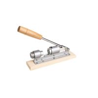  Schiaccianoci manuale, in acciaio con supporto in legno, 20x5 cm