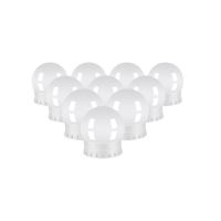 Lampadine LED per specchio, toeletta, trucco, con pannello di controllo, 30 modalità di illuminazione, USB, set da 10, Malatec