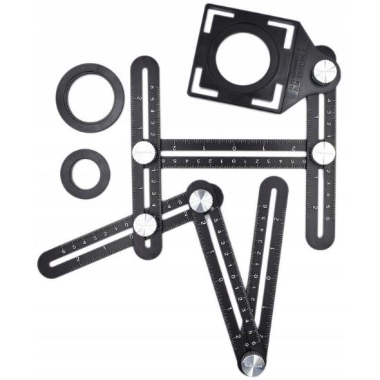 Dispositivo de medición para taladrar en ángulo 12x17,5x1,6 cm