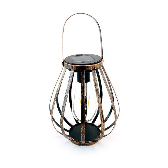 Lampada solare da giardino, tipo lanterna, LED, 18x21 cm, Hadar