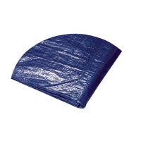 Rond waterdicht zeildoek met ringen, diameter 3,5 m, PE, 120 g/m2
