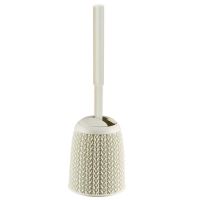 Scopino per WC/WC, con supporto, per bagno, plastica, crema, 14x14x43 cm, Curver