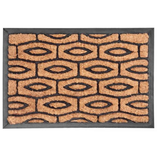 Tappeto d'ingresso, gomma e cocco, 40x60 cm, Fasci, Magic Home