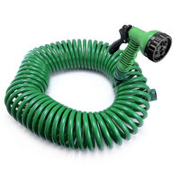 Tubo da giardino, spirale, pistola a spruzzo, 7 modalità, 15 m