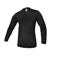Blusa body termica, elastica, nera, taglia XL