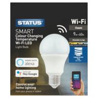  Lampadina LED, illuminazione intelligente, temperatura della luce regolabile, E27, 9W