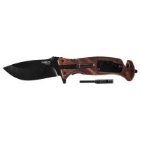 Coltello/coltello pieghevole tattico, multifunzionale, 6 in 1, modello Survival, 22 cm, NEO