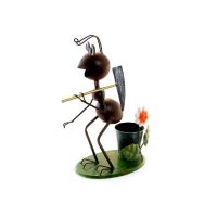 Decorazione da giardino, metallica, formica con piccone, 28x16x40 cm
