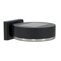 Lampada solare da parete/recinzione, LED, set da 2, 14x12x5,5 cm