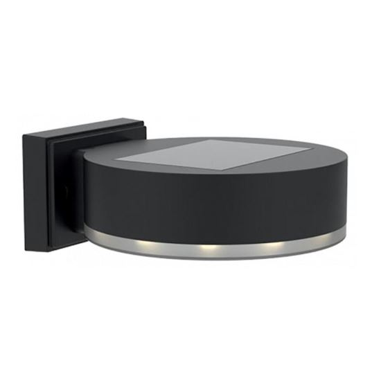 Solar-Wand-/Zaunlampe, LED, 2er-Set, 14x12x5,5 cm