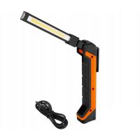 Lampada da lavoro/torcia 2 W + 1 W LED, con magnete, USB 230 V/5 V, batteria 800 mAh, ESCLUSIVA RICHMANN