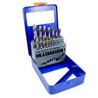 Punte per metallo, HSS, set da 19 pezzi, 1-10 mm, Richmann