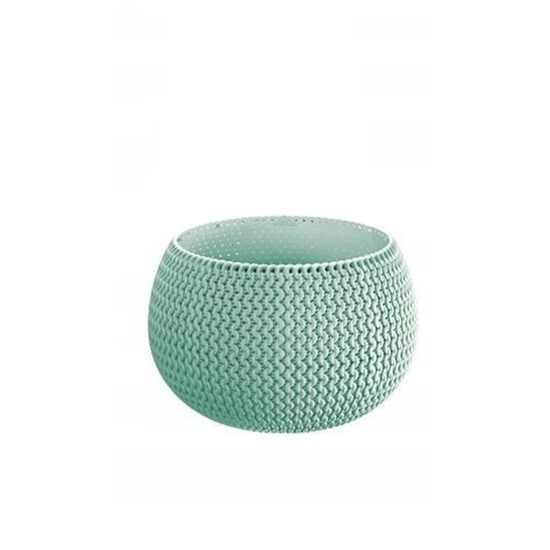 Vaso decorativo con catena, rotondo, verde, 23,9x16,1 cm, Splofy Bowl WS
