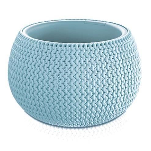 Vaso da fiori decorativo, rotondo, blu, 29x19,5 cm, Splofy Bowl