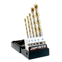 Satz mit 5 Bohrern, Multimaterial, 4-10 mm, Jufisto