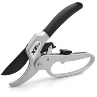 Cesoie da giardino, tipo a ghigliottina, con cricchetto, per viti vive, alberi, rose, acciaio giapponese sk-5, 20 cm, XTline