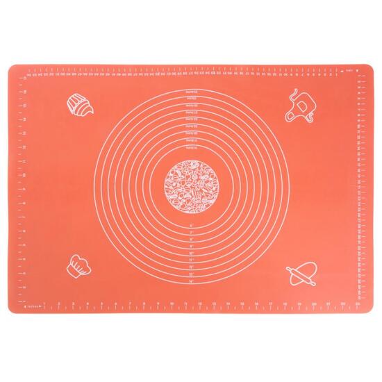 Tappetino, asse, tavolo, per impastare, silicone, rosso, 64x45 cm, MagicHome
