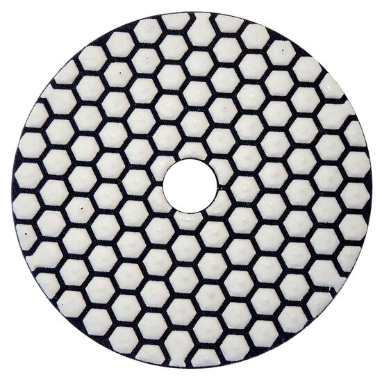 Diamantschijf voor polijsten/schuren, droog middel, korrel 100, 125 mm, Germa Flex