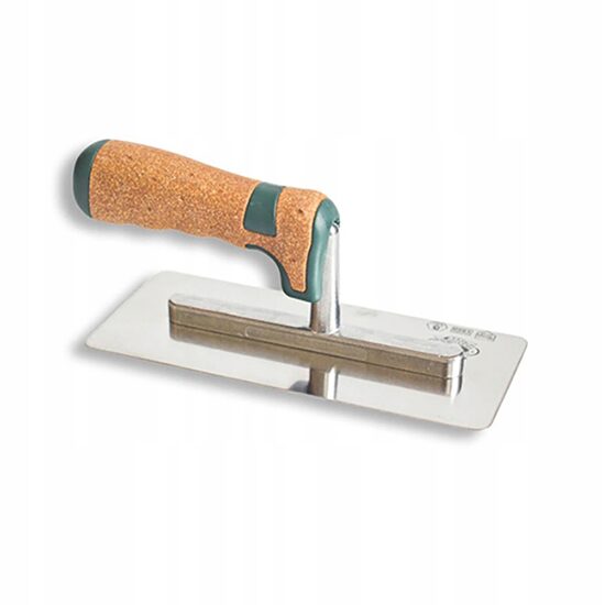 Roestvrijstalen spatel, Venetiaans, Olejnik, 20x8 cm, kurken handvat