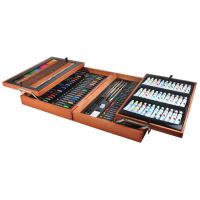 Set pittura e disegno, kit in legno, 174 pezzi