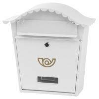 Cassetta postale, bianca, 36,5x13,5x36,5 cm, Napoleone B
