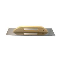  Spatola in acciaio inox con manico lungo in legno, 13x38 cm