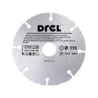 Disco diamantato segmentato, legno, taglio a secco, 115 mm/22,2 mm, Drel
