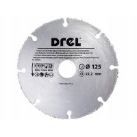 Disco diamantato segmentato, legno, taglio a secco, 125 mm/22,2 mm, Drel
