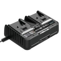 Caricabatterie doppio, 18V, Li-ion, 2x2,3A, SAS+ALL, Dedra