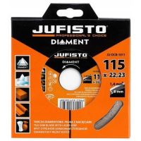  Dünne durchgehende Diamantscheibe, 115x1,4 mm, Jufisto