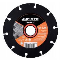 Disco diamantato segmentato, metallo, taglio a secco, 125 mm/22,23 mm, Jufisto
