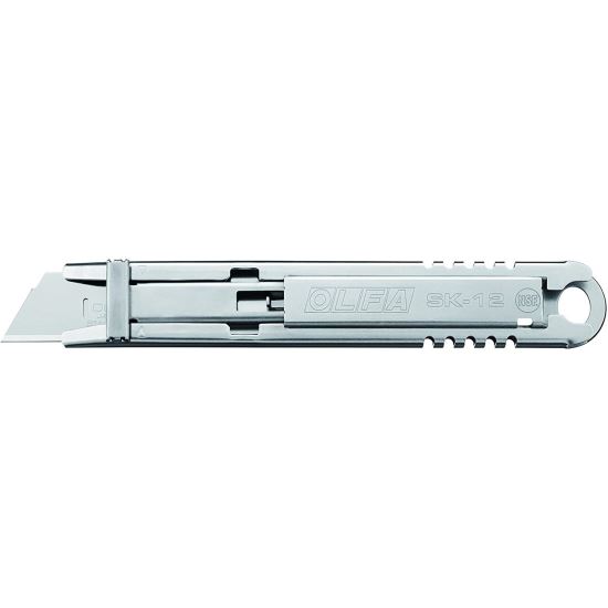 Integrierter INOX-Schneider, federbelastete einziehbare Klinge, OLFA